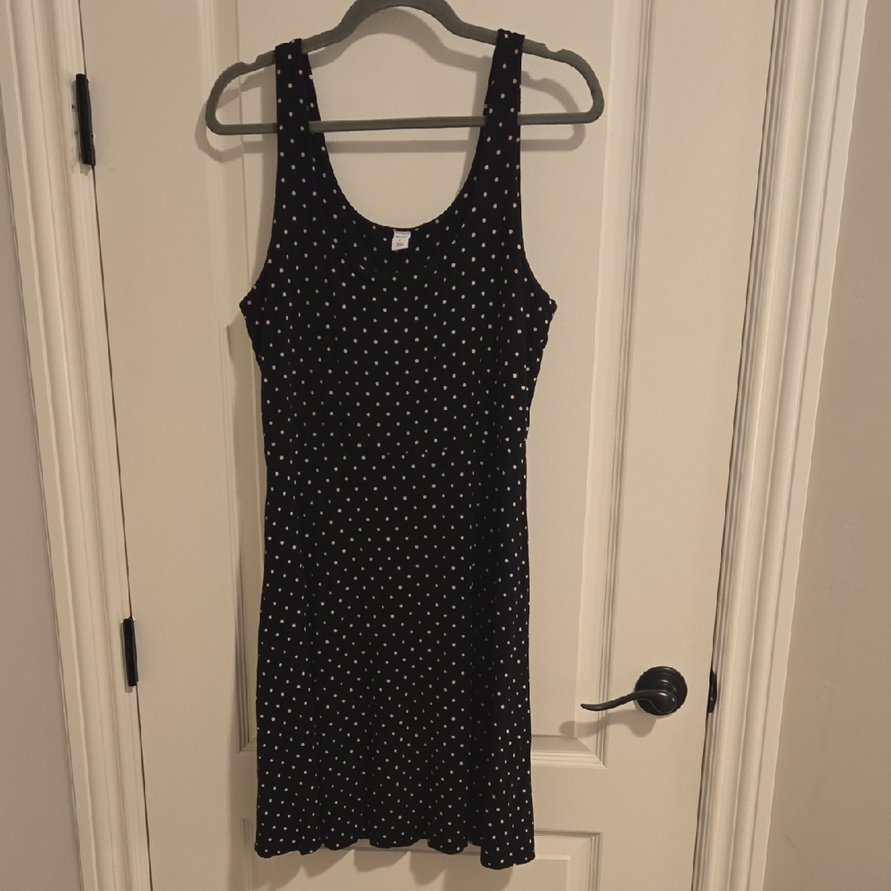 Old Navy Black and White Polka Dot Mini Dress